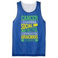 Cancer Facts Birthday Gift Astrology Horoscope Cancer Zodiac Gift Mesh Reversible Basketball Jersey Tank