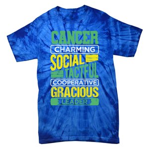 Cancer Facts Birthday Gift Astrology Horoscope Cancer Zodiac Gift Tie-Dye T-Shirt