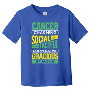 Cancer Facts Birthday Gift Astrology Horoscope Cancer Zodiac Gift Toddler T-Shirt