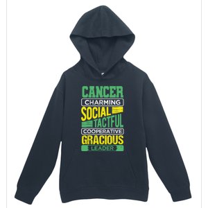 Cancer Facts Birthday Gift Astrology Horoscope Cancer Zodiac Gift Urban Pullover Hoodie