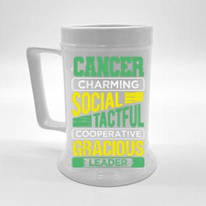 Cancer Facts Birthday Gift Astrology Horoscope Cancer Zodiac Gift Beer Stein