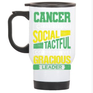 Cancer Facts Birthday Gift Astrology Horoscope Cancer Zodiac Gift Stainless Steel Travel Mug