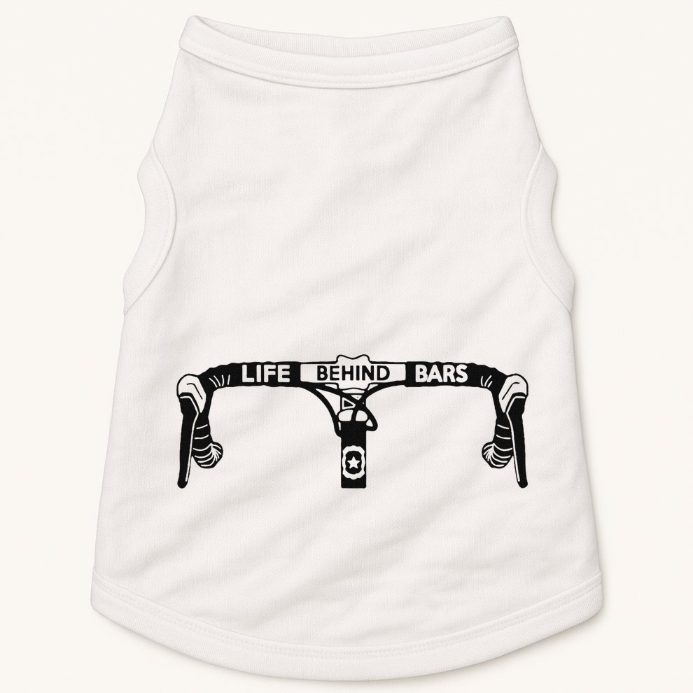 Cyclist Funny Biker Life Behind Bars Triathlon Bicycle Rider Doggie Tank