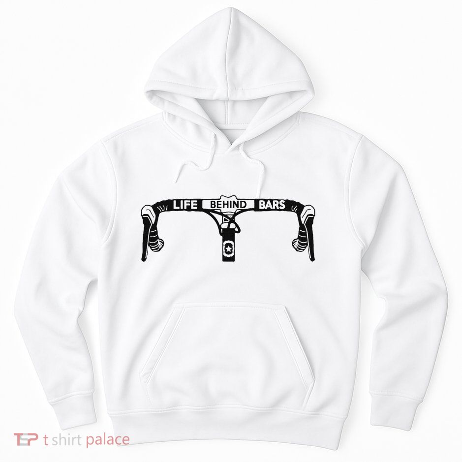 Cyclist Funny Biker Life Behind Bars Triathlon Bicycle Rider Hoodie