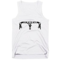 Cyclist Funny Biker Life Behind Bars Triathlon Bicycle Rider Tank Top