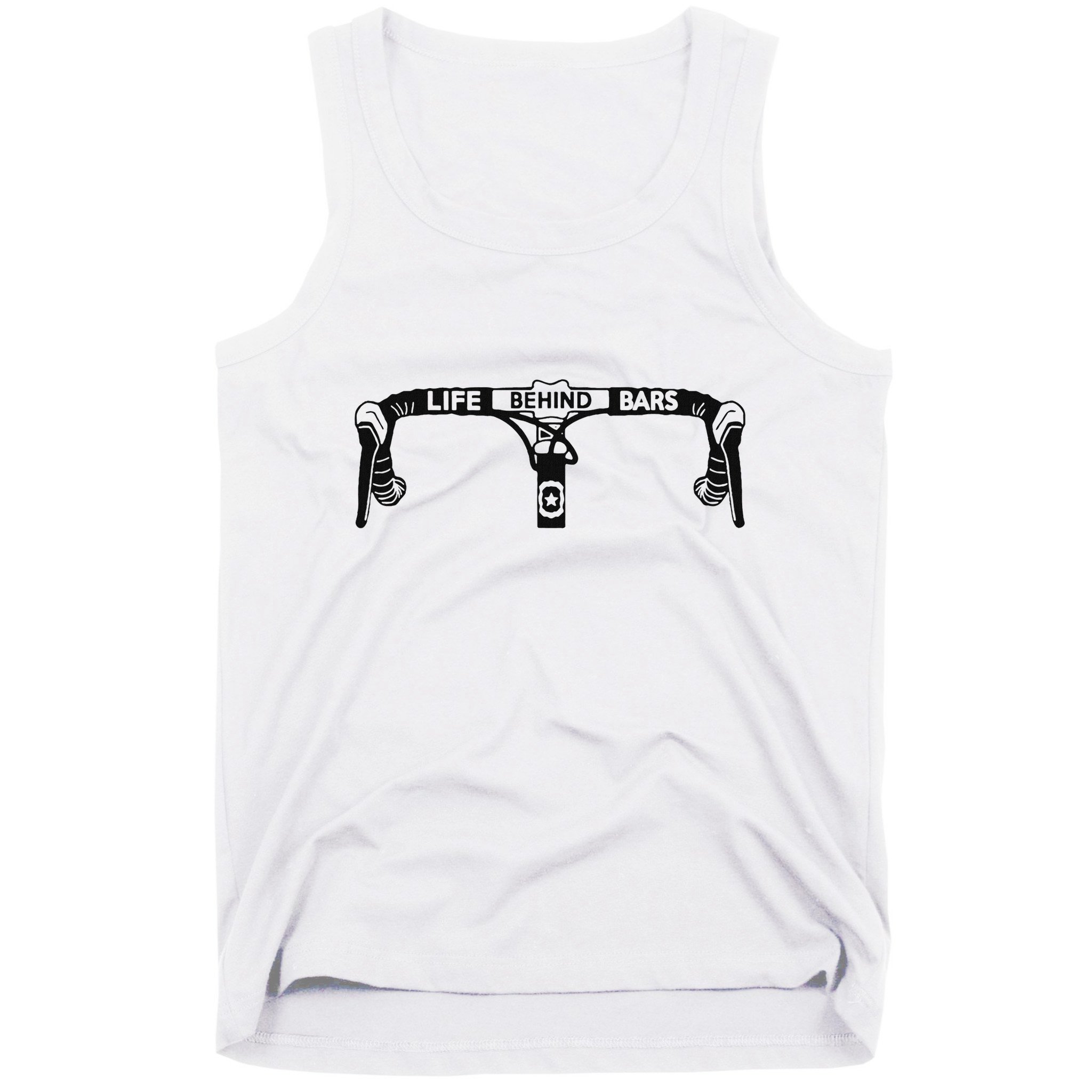 Cyclist Funny Biker Life Behind Bars Triathlon Bicycle Rider Tank Top