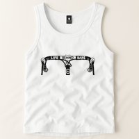 Cyclist Funny Biker Life Behind Bars Triathlon Bicycle Rider Tank Top