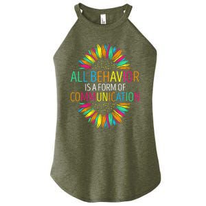 Communication Funny Behavioral Therapist Women's Perfect Tri Rocker Tank