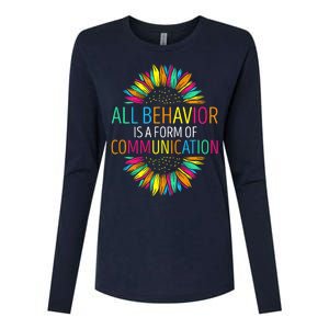 Communication Funny Behavioral Therapist Womens Cotton Relaxed Long Sleeve T-Shirt