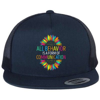 Communication Funny Behavioral Therapist Flat Bill Trucker Hat