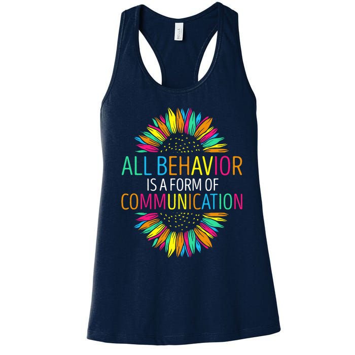 Communication Funny Behavioral Therapist Women's Racerback Tank