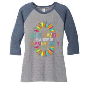 Communication Funny Behavioral Therapist Women's Tri-Blend 3/4-Sleeve Raglan Shirt