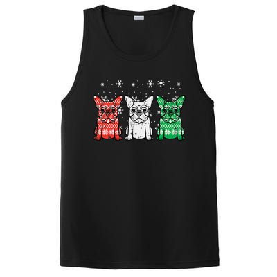 Christmas French Bulldogs Xmas Frenchie Dog Funny Funny PosiCharge Competitor Tank