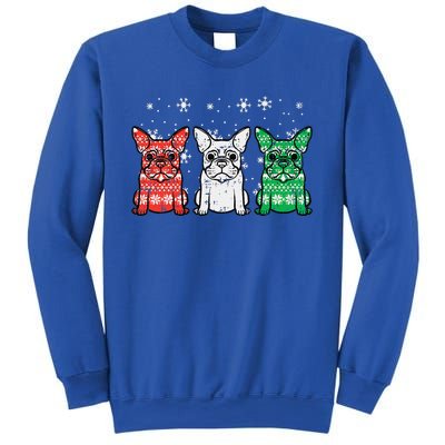 Christmas French Bulldogs Xmas Frenchie Dog Funny Funny Sweatshirt