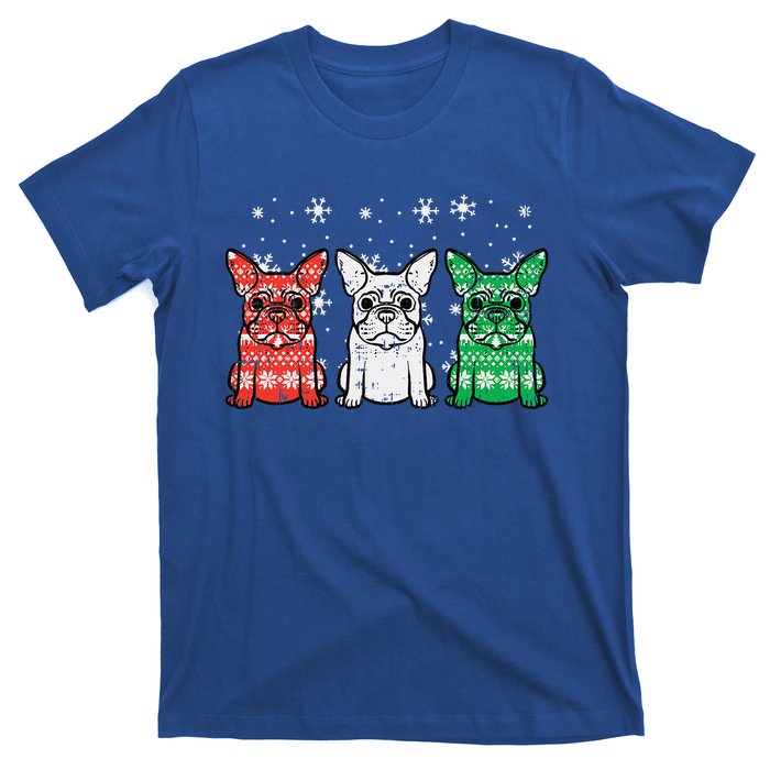 Christmas French Bulldogs Xmas Frenchie Dog Funny Funny T-Shirt