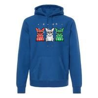 Christmas French Bulldogs Xmas Frenchie Dog Funny Funny Premium Hoodie