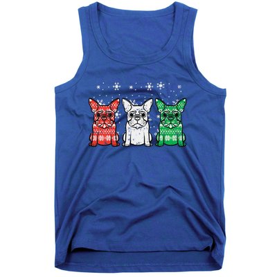 Christmas French Bulldogs Xmas Frenchie Dog Funny Funny Tank Top