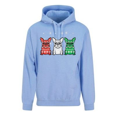 Christmas French Bulldogs Xmas Frenchie Dog Funny Funny Unisex Surf Hoodie