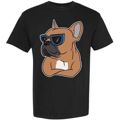Cool French Bulldog Sunglasses Garment-Dyed Heavyweight T-Shirt