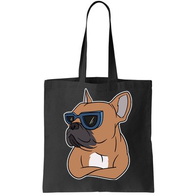 Cool French Bulldog Sunglasses Tote Bag