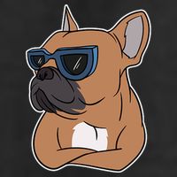 Cool French Bulldog Sunglasses Trucker Hat