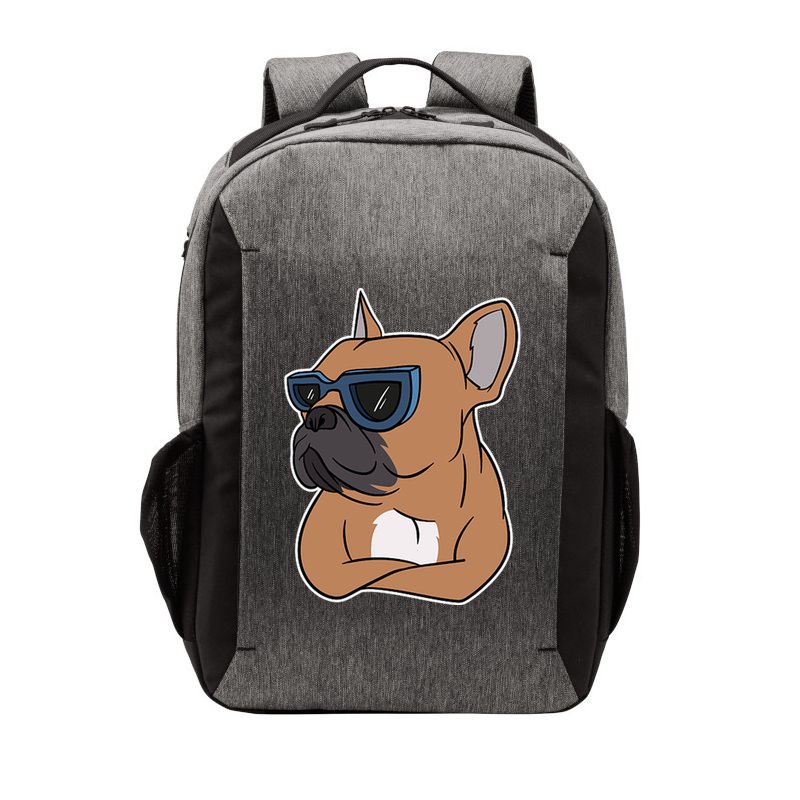 Cool French Bulldog Sunglasses Vector Backpack