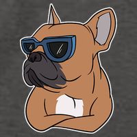 Cool French Bulldog Sunglasses Vector Backpack