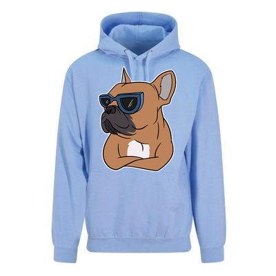 Cool French Bulldog Sunglasses Unisex Surf Hoodie