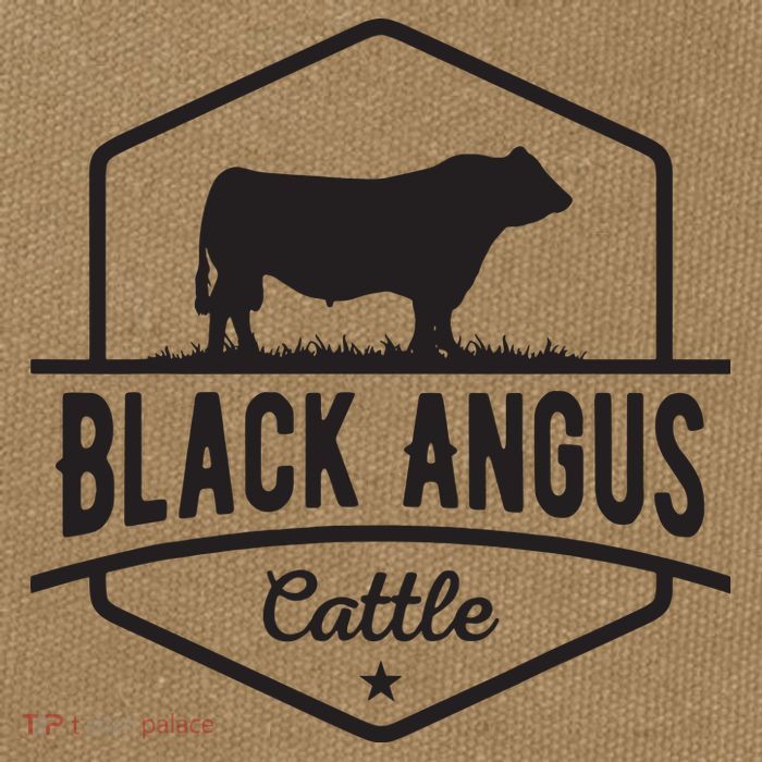 Cow Farmer Black Angus Cattle Cotton Canvas Backpack