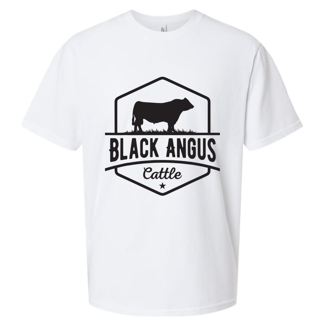 Cow Farmer Black Angus Cattle Sueded Cloud Jersey T-Shirt