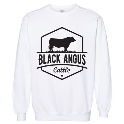 Cow Farmer Black Angus Cattle Garment-Dyed Sweatshirt