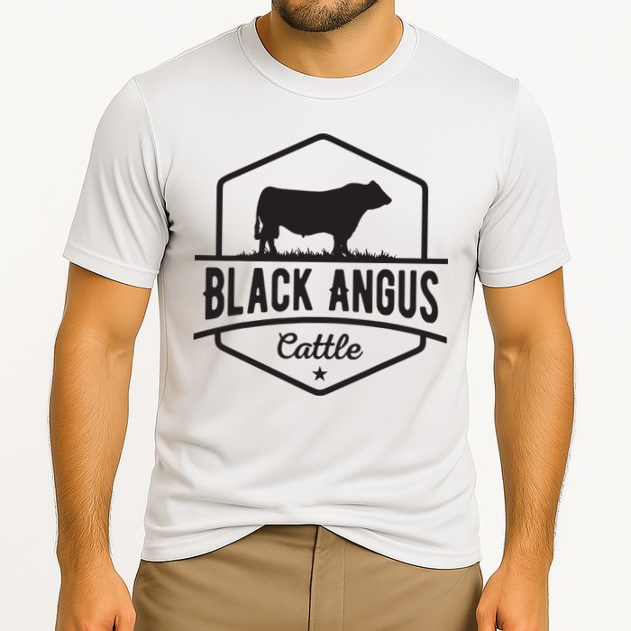 Cow Farmer Black Angus Cattle Cooling Performance Crew T-Shirt