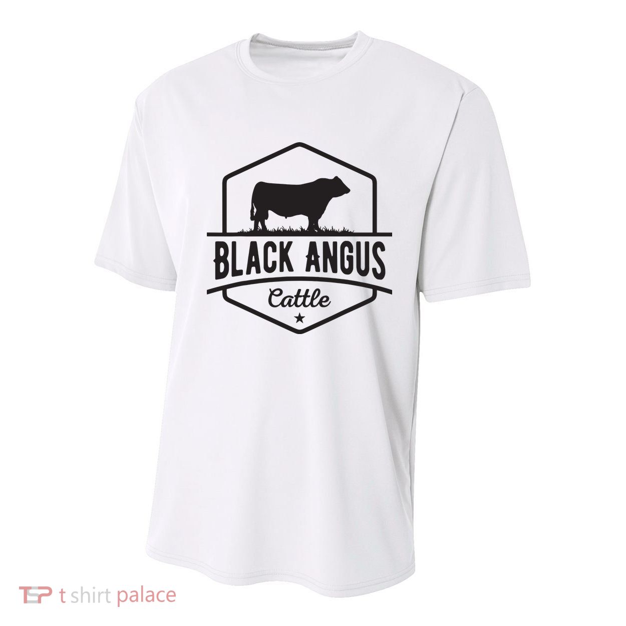 Cow Farmer Black Angus Cattle Youth Performance Sprint T-Shirt