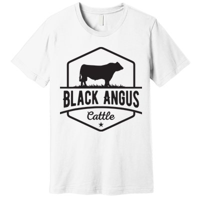 Cow Farmer Black Angus Cattle Premium T-Shirt