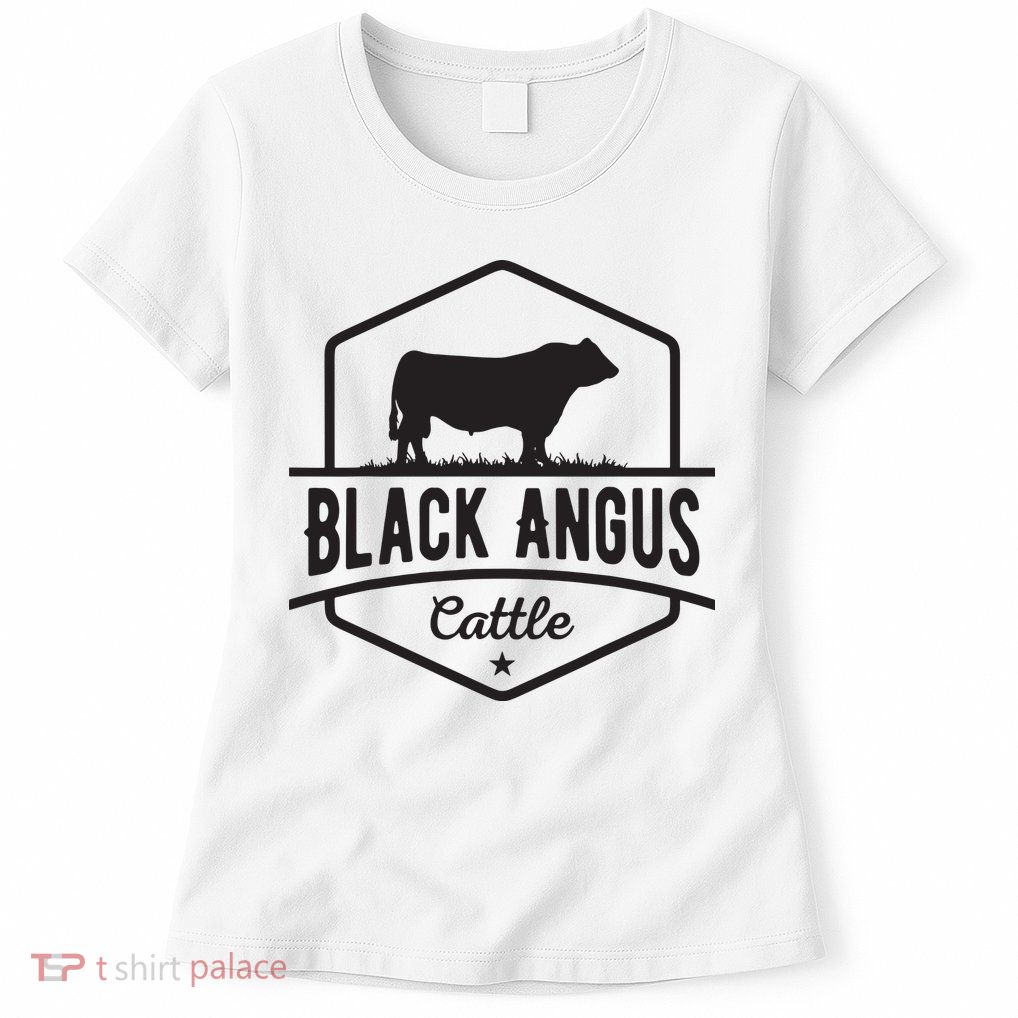 Cow Farmer Black Angus Cattle Womens T-Shirt