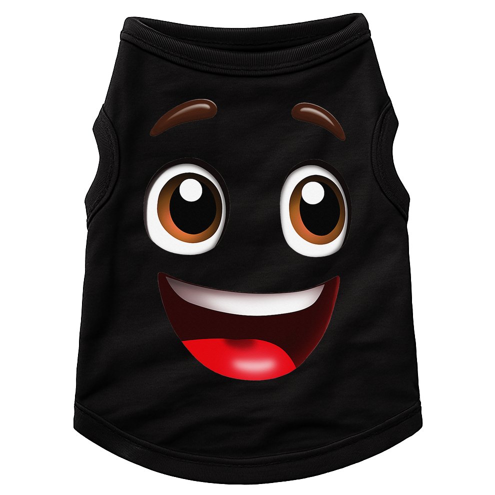 Cartoon Face Brown Eyes Doggie Tank