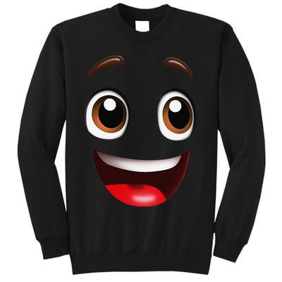 Cartoon Face Brown Eyes Sweatshirt