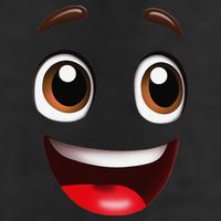 Cartoon Face Brown Eyes Beanie