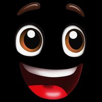 Cartoon Face Brown Eyes Tank Top