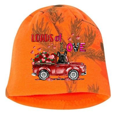 Cute French Bulldog Dog Driving Red Truck Happy Valentine's Gift Kati - Camo Knit Beanie