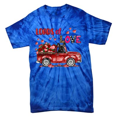 Cute French Bulldog Dog Driving Red Truck Happy Valentine's Gift Tie-Dye T-Shirt