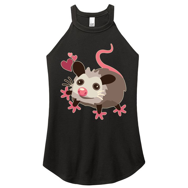 Cute Funny Baby Opossum Women's Perfect Tri Rocker Tank