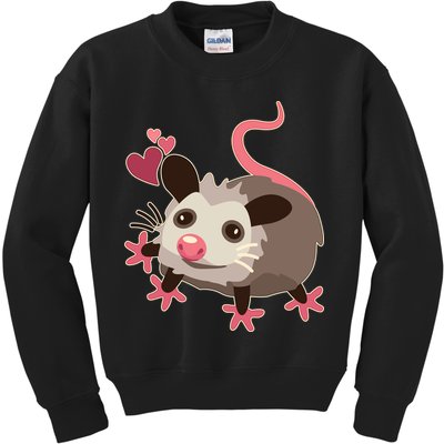 Cute Funny Baby Opossum Kids Sweatshirt
