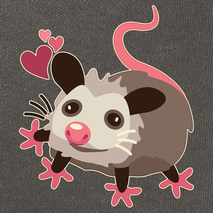 Cute Funny Baby Opossum Cotton Canvas Backpack
