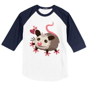 Cute Funny Baby Opossum Baseball Sleeve Shirt