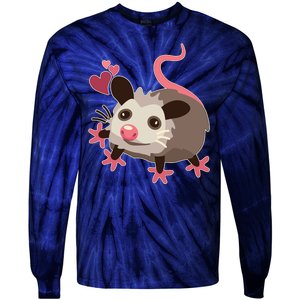 Cute Funny Baby Opossum Tie-Dye Long Sleeve Shirt