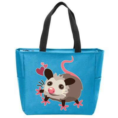 Cute Funny Baby Opossum Zip Tote Bag