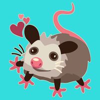 Cute Funny Baby Opossum Zip Tote Bag