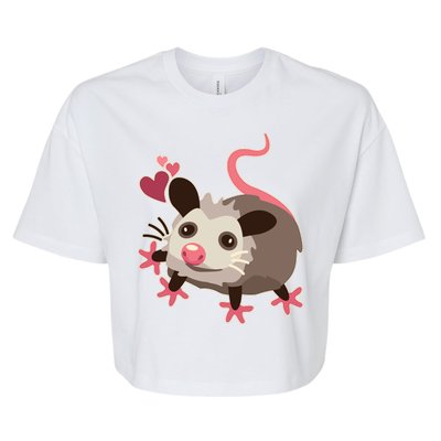 Cute Funny Baby Opossum Bella+Canvas Jersey Crop Tee