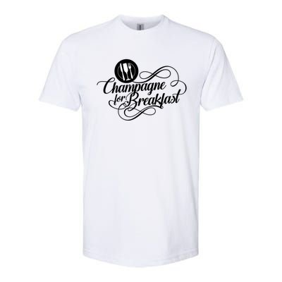 Champagne For Breakfast Mimosa Brunch Funny Ing Gift Softstyle CVC T-Shirt